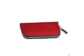Canal Etui/4-teilig Reissverschluss Rindspaltleder Rot 5381- 1st, A-Nr.: 4787451 - 01