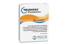 Sie sehen eine Packung NEURAPAS® Filmtabletten, Produktbild: 01 NEURAPAS® Filmtabletten, A-Nr.: 3528291 - 01