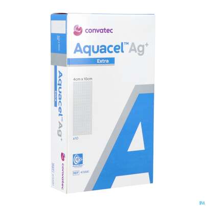 Wundauflagen Aquacel Ag+/extra +verstaerkungsfasern 4x 10cm 41358 10st, A-Nr.: 4262234 - 05
