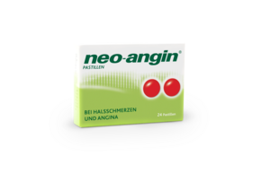 Sie sehen eine Packung neo-angin® Pastillen, Produktbild: 01 neo-angin® Pastillen, A-Nr.: 0037138 - 01