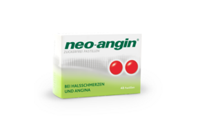 Sie sehen eine Packung neo-angin® zuckerfrei Pastillen, Produktbild: 01 neo-angin® zuckerfrei Pastillen, A-Nr.: 3523017 - 01