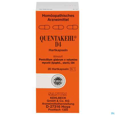 Quentakehl Kapseln D4 20st, A-Nr.: 1769932 - 01