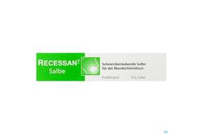 Sie sehen eine Packung Recessan Salbe 10g, Produktbild: 01 Recessan Salbe 10g, A-Nr.: 3765909 - 01